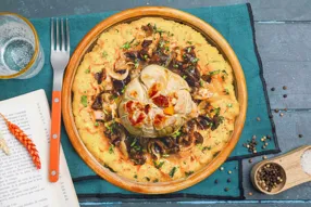 Cocotte de paupiette de dinde aux raisins, purée de navet boule d'or et panais