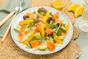 Salade de saumon fumé à l'orange et au fenouil