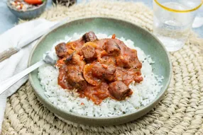Merguez végétales façon rougail pimenté