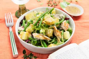 Salade de maquereau à la provençale, pommes de terre et haricots verts