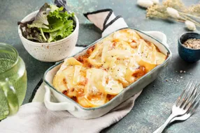 Tartiflette végétarienne au chou-rave, vin blanc et reblochon