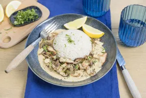 Curry pimenté de champignons à la coriandre