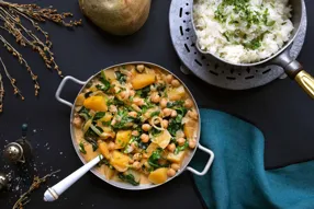 Korma de légumes aux pois chiches