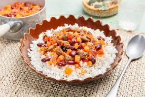 Emincés de porc tex-mex façon chili con carne