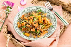 Petit salé aux lardons fumés végétaux, carotte et persil