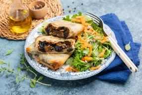 Bricks de champignons persillés et mozzarella