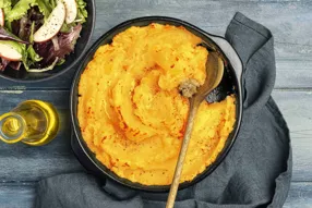 Parmentier de haché végétal au butternut et herbes de Provence