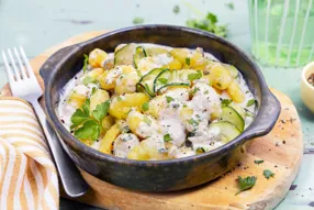 Gnocchis à la crème de thon et courgette