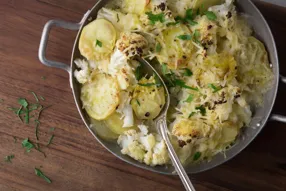 Gratin de chou-fleur au lait de coco