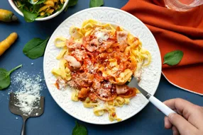 Tagliatelle fraîches all'amatriciana