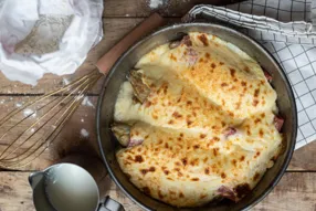 Gratin d'endives au jambon