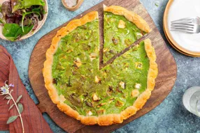 Quiche au chèvre et à l'oseille