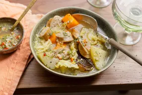 Potée de saucisse à la créole & sauce chien pimentée