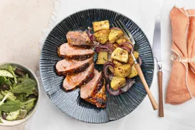 Filet de canard & pommes de terre rôties au vinaigre balsamique