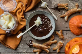 Os brisés au chocolat fondu