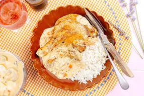 Blanquette de cuisse de canard et champignons