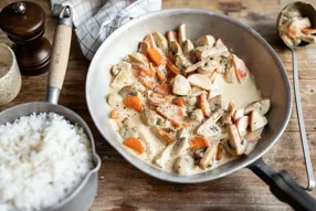 Champignons et carottes Stroganoff à la sauce soja