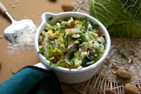 Risotto au chou vert et parmesan