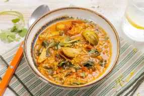 Tout-en-un : Soupe de lentilles corail au chorizo et épices tex-mex