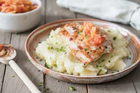 Escalopes de dinde au chutney de tomate à l'échalote