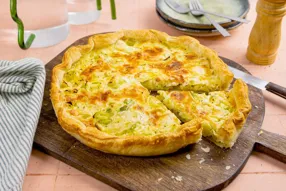 Tarte aux poireaux, tomme franc-comtoise et thym citron